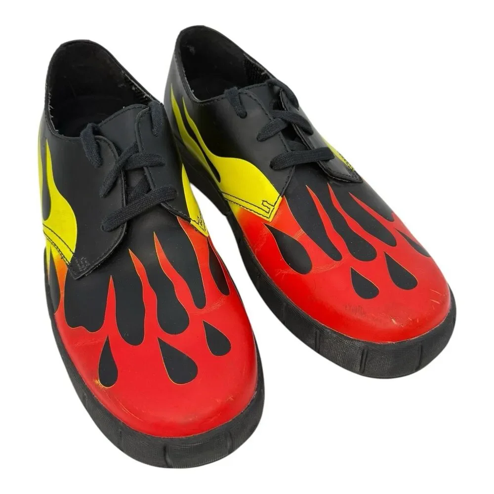 Dr. Martens Men’s Shoes W/ Fire Flames Size 8M - Picture 1 of 7